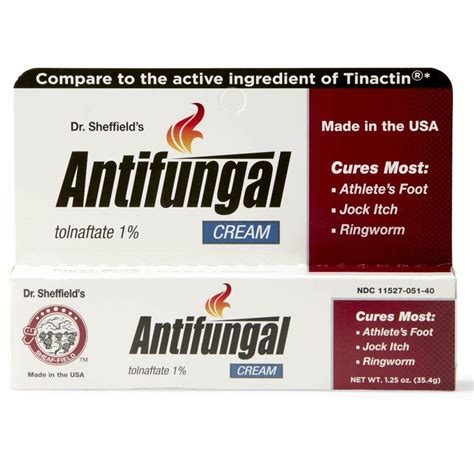 Dr Sheffield Antifungal Cream Tolnaftate 1 125oz 1ct
