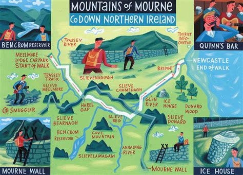 Mountains Of Mourne Map Walk Of The Month The Daily Telegraph