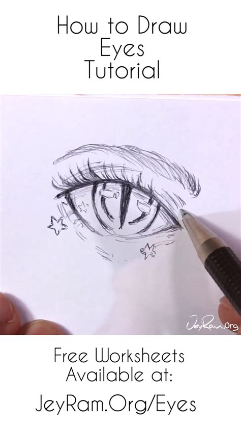 How To Draw Anime Eyes Step By Step For Beginners Free Printable Pdf