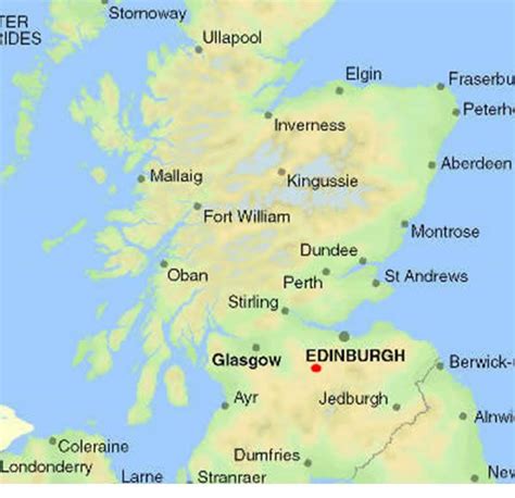 The Two Maps Of Scotland Below Help Identify The Areas Regions Towns