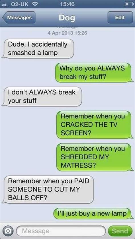 1) the text used in webpage codes that provide information to search engines gives us high search rankings. Here Are 25 Hilarious Texts That Dogs Would Send If They Could. This Made Me Laugh So Hard!