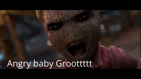 Guardians Of The Galaxy 2 Trailer Angry Baby Groot Youtube