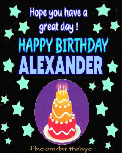 Happy Birthday Alexander Gifs Birthday Greeting Birthday Kim