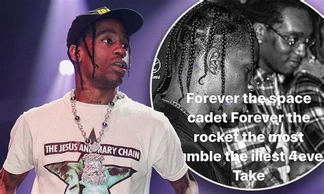 Travis Scott Pays Memorial To Migos Member Takeoff In Wake Of Rappers