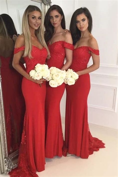18 Red Bridesmaid Dresses For Fairytale Wedding Wedding Dresses Guide