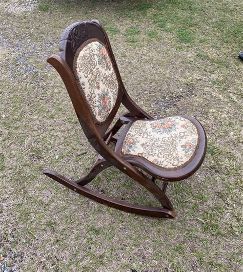 Post your classified ad for free in various categories like mobiles, tablets, cars, bikes, laptops, electronics, birds, houses, furniture, clothes, dresses for sale in pakistan. Vintage/Antique Tapestry Wood Folding Rocker Rocking Chair ...