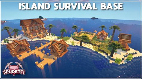 Minecraft How To Build An Island Survival Base Tutorial 2020 Youtube