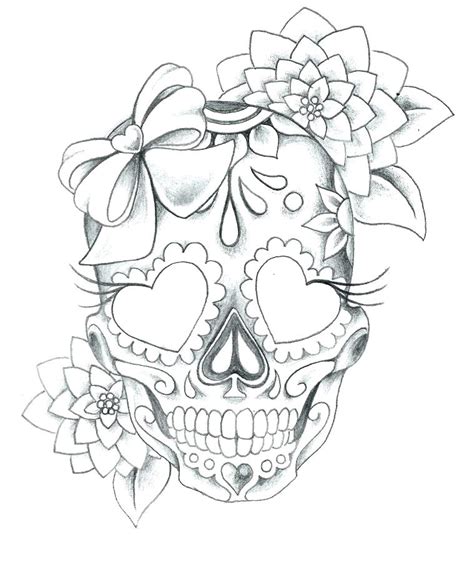 Sugar Skull Tattoos With Roses Tatto