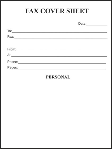 Printable Pdf Printable Fax Cover Sheet - Printable Templates