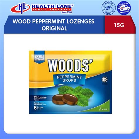 Woods Peppermint Lozenges Original 15g Health Lane Estore Malaysia