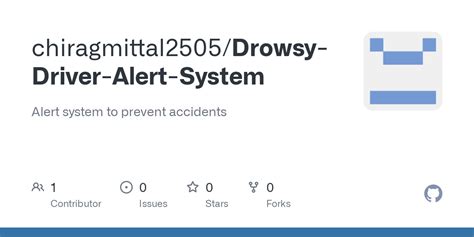 Github Chiragmittal2505drowsy Driver Alert System Alert System To