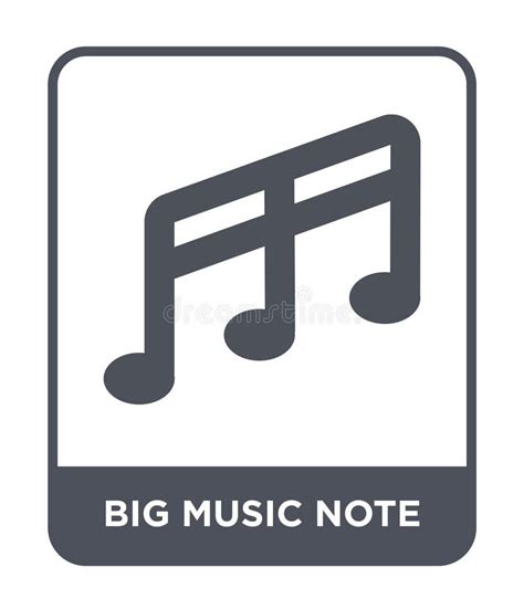 Big Music Note Icon In Trendy Design Style Big Music Note Icon