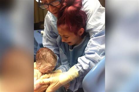 Year Old Helps Deliver Baby Brother The Emotion On Her Face Is