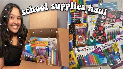 Back To School Supplies Haul 2020 Whats In My Backpack Youtube