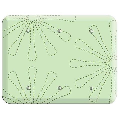 Wallplatesonline.com is tracked by us since april, 2014. Sage Retro Stipple Floral Contour 3 Blank Wallplate ...