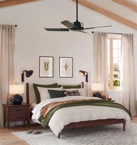 Peregrine 60” Industrial Ceiling Fan Brushed Satin Brass With Black