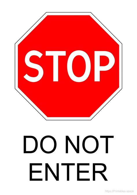 Printable Stop Signs Free Printables