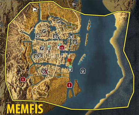 Assassin S Creed Origins Memfis Memphis Mapa Eurogamer Pl My Xxx Hot Girl