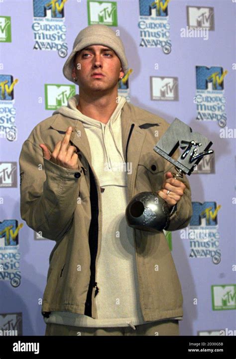 White American Rapper Eminem Winner Of The Best Hip Hop Act Award