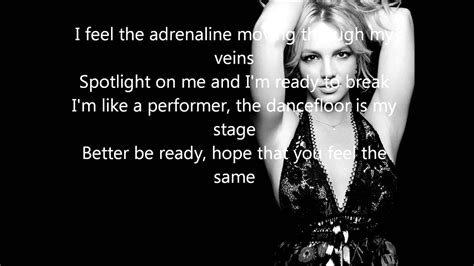 Britney Spears Lyrics Britney Spears Everytime Lyrics Youtube