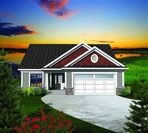 Ranch farmhouse home plans, floor plans & designs. Plan 89812AH: Simple 2 Bedroom Craftsman Cottage | Ranch ...