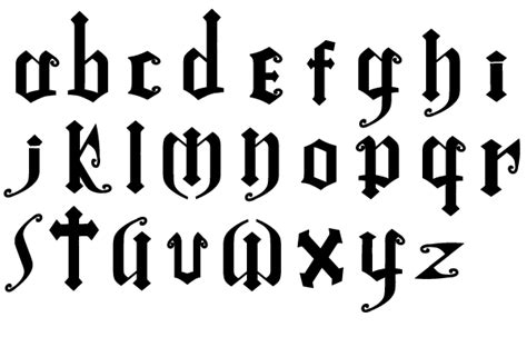 Gothic Fonts Gothic Font By Oathwind Gothic Lettering Chicano