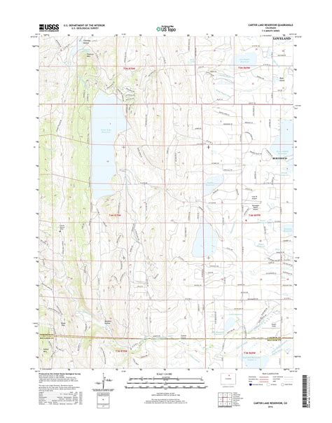 Mytopo Carter Lake Reservoir Colorado Usgs Quad Topo Map