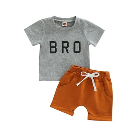 Newborn Baby Boy Clothes Summer Short Sleeve T Shirt Tops Solid Color