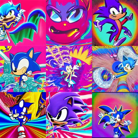 Vaporwave Sonic Hedgehog Professional High Quality Stable