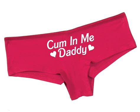 Cum In Me Daddy Panties Fuchsia Daddy Panties Daddys Etsy