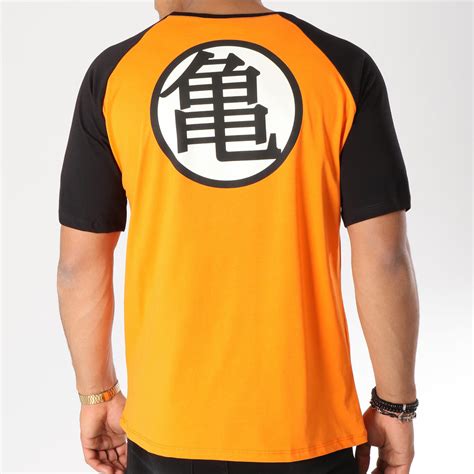T shirt dragon ball z orange. Dragon Ball Z - Tee Shirt Kame Symbol Orange Noir ...