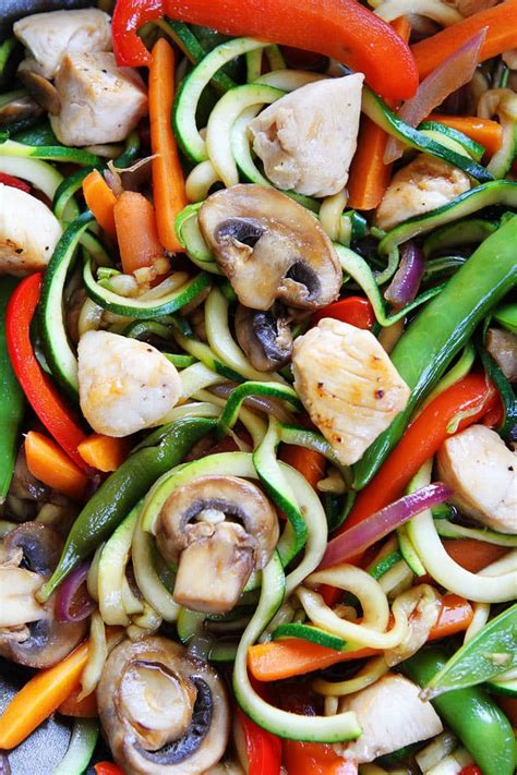 Maybe you would like to learn more about one of these? Chicken Zucchini Noodle Stir Fry