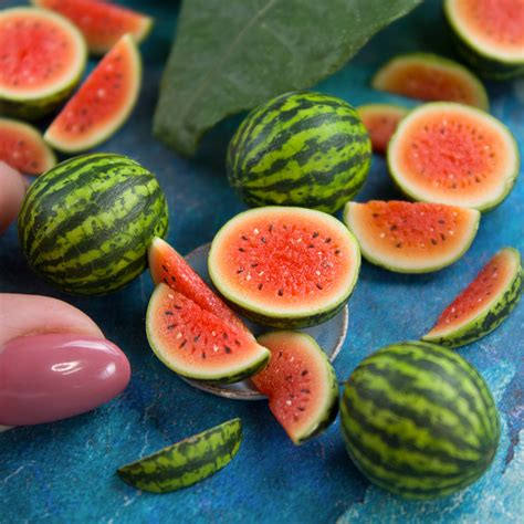 Tutorial Miniature Watermelon With Polymer Clay Miniature Inspire