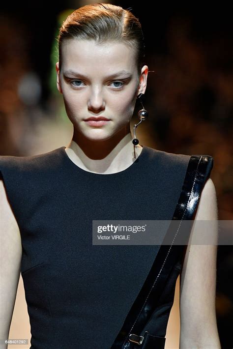 A Model Walks The Runway During The Mugler Ready To Wear Fashion Show