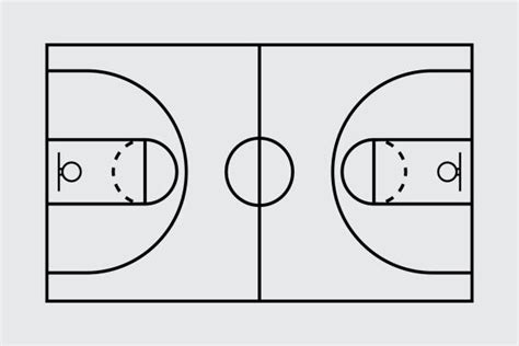 Basketball Court Vector Ph