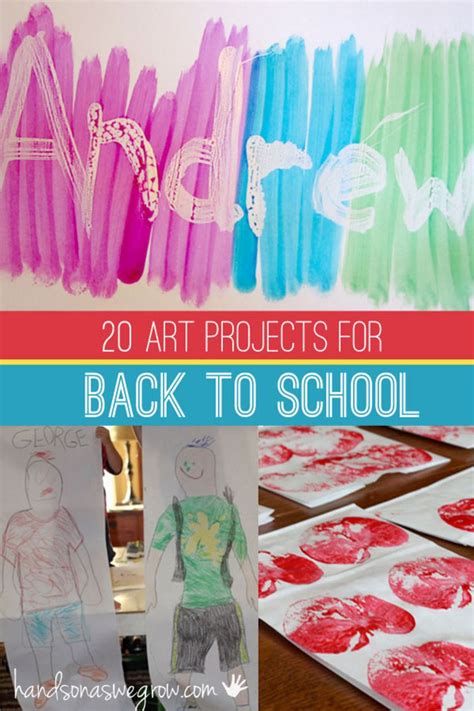20 Back To School Art Projects For Kids Hands On As We Grow