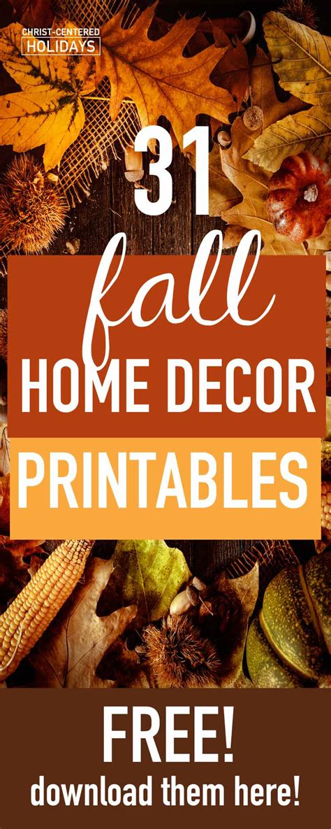 We have great 2021 home decor on sale. Free Printable Fall Pictures (Seasonal Home Decor ...