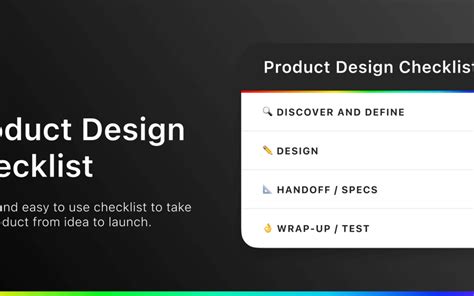 Product Design Checklist Figma Widget Luz Riquelme Product Design