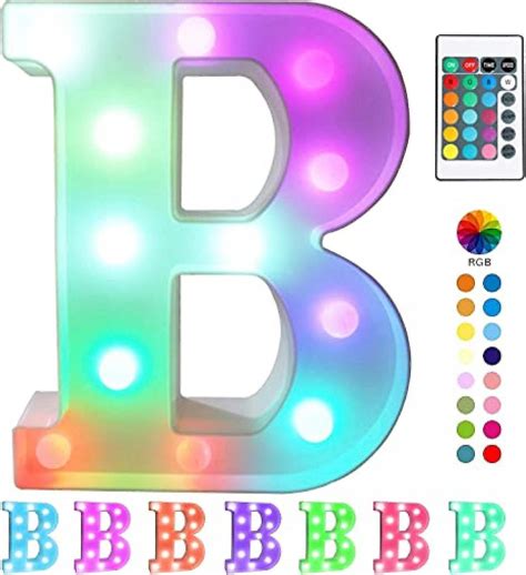 Colorful Led Marquee Letter Lights With Remote Light Up Marquee Signs
