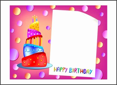 Birthday blank cards barca fontanacountryinn com. 8 Blank Birthday Card Template - SampleTemplatess - SampleTemplatess