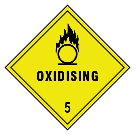 Hazchem Hazard Warning Stickers 100x100mm Gas Explosive ADR Corrosive