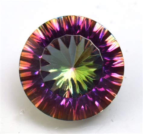 Natural Multi Fire Mystic Topaz 965 Ct Round Cut Loose Etsy Uk