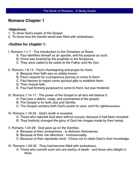 The book of romans has life changing truth but it must be approached with effort and determination to understand what the holy spirit said through this makes the book of romans different because most of paul's letters were to churches he founded. Romans Chapter 1 | The Book of Romans A Study Guide Romans ...