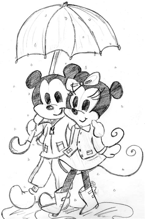 Mickey And Minnie In Love