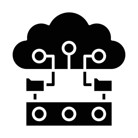 Cloud Backup Glyph Icon 4575572 Vector Art At Vecteezy