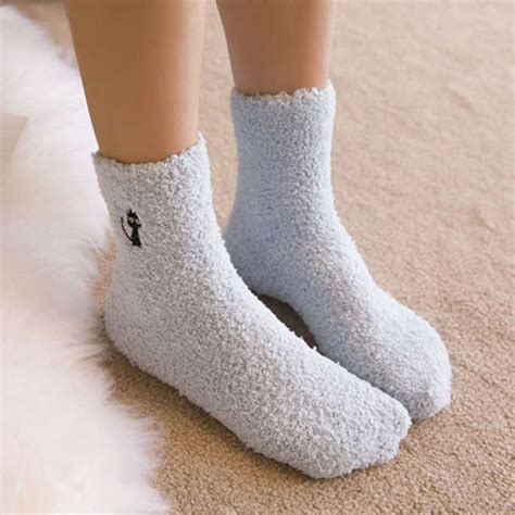 Yjsfg House Thicken Lovely Soft Ts 1pair Ladies Winter Sock Tube Coral Fleece Socks Warm