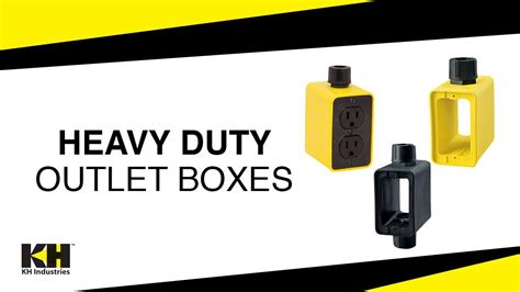 Heavy Duty Outlet Boxes Safe Portable Power Kh Industries Youtube