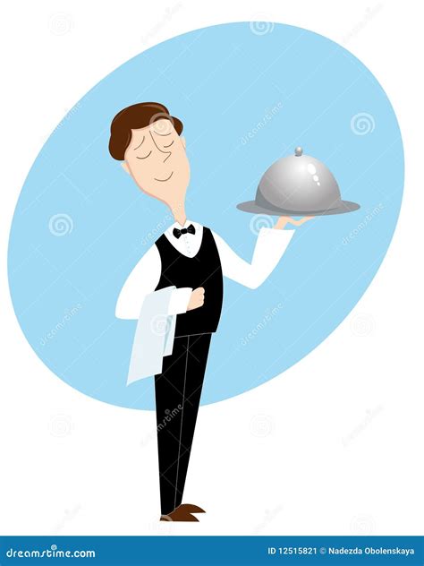 Waiter Stock Vector Illustration Of Characters Isolated 12515821