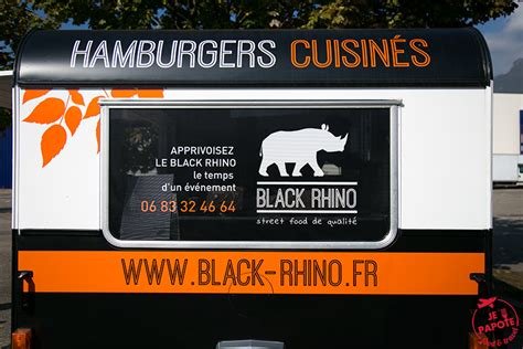 Le Foodtruck Black Rhino à Grenoble Je Papote