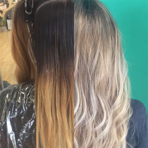 Gorgeous Before And After Created Using Open Air Balayage What Is
